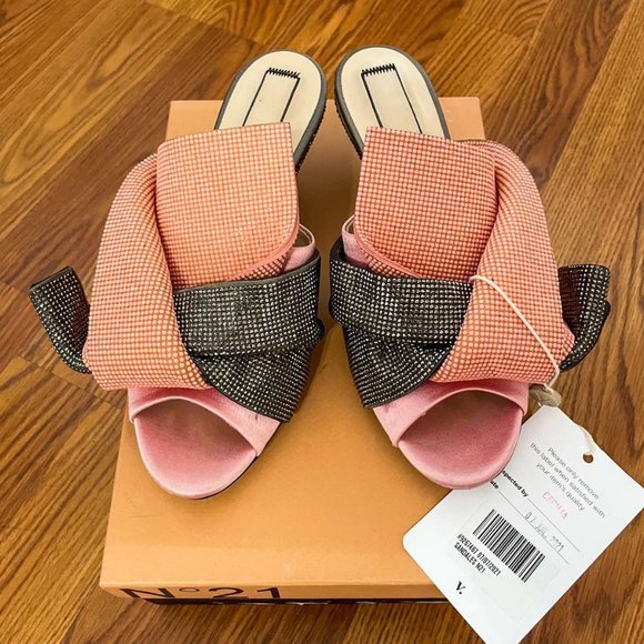 Luxury No 21 Rhinestone Low heels Size 37 - Picture 2 of 5